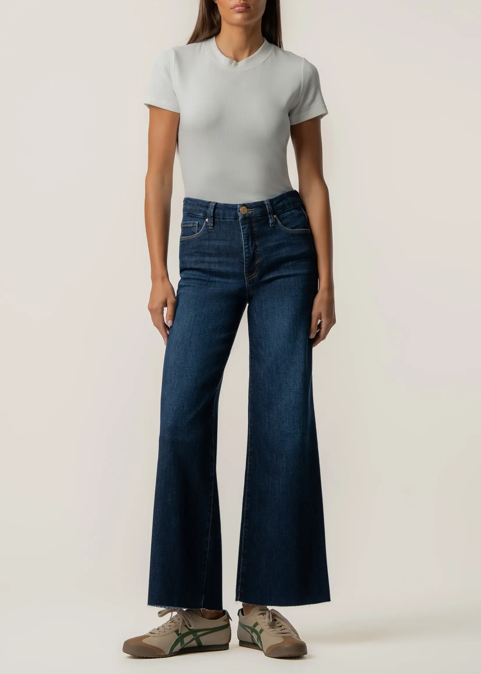 KUT Denim Meg High Rise Fab Ab Wide Leg