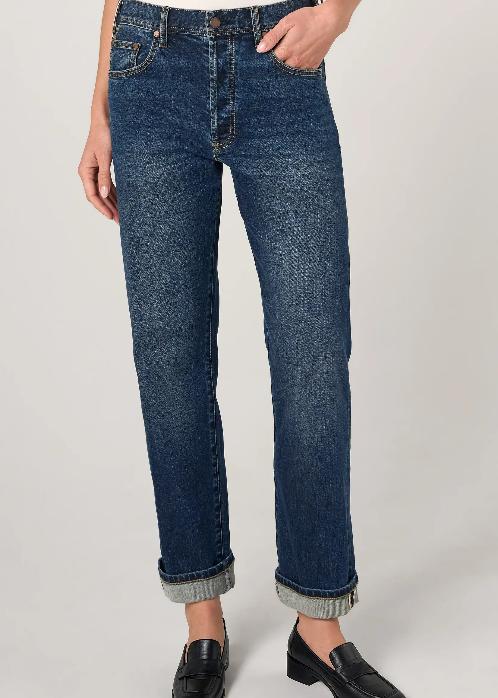 Liverpool Jeans Company Sloane Low Rise Cuffed Denim