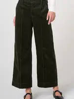 Liverpool Jeans Company Mid Rise Crop Pintuck Wide Leg