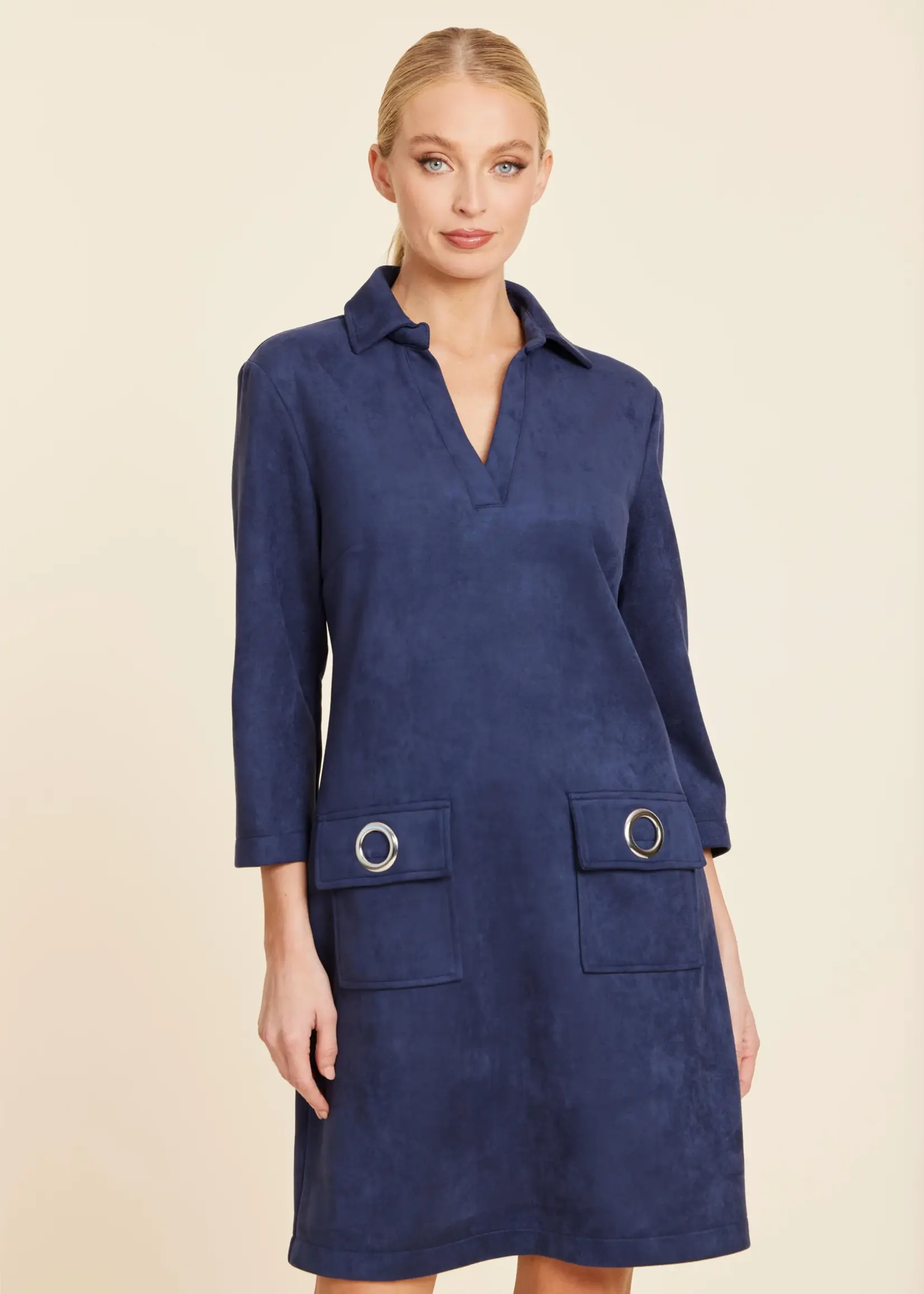 Dolce Cabo Faux Suede Grommet Dress