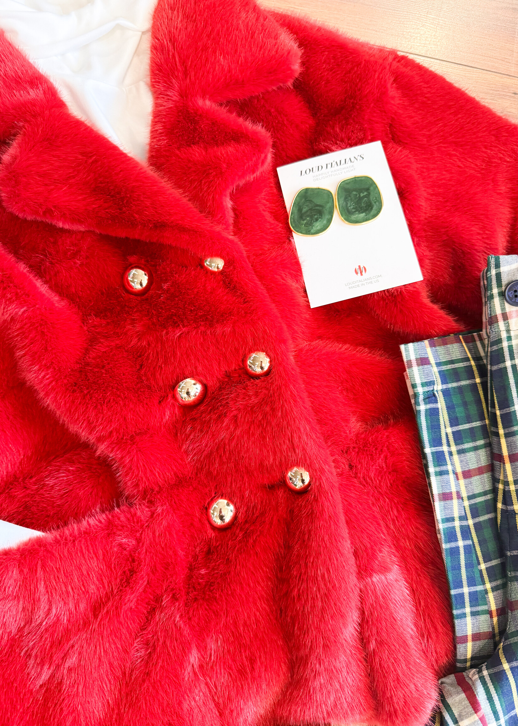 Ivy Jane Double Breasted Faux Fur Jacket