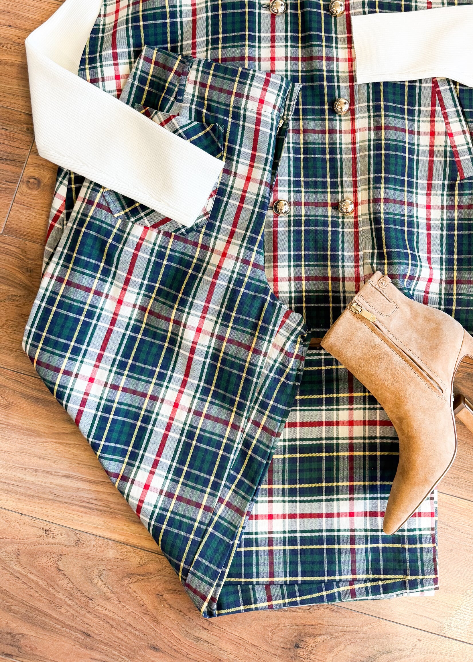 Ivy Jane Plaid Patch Pocket Pants