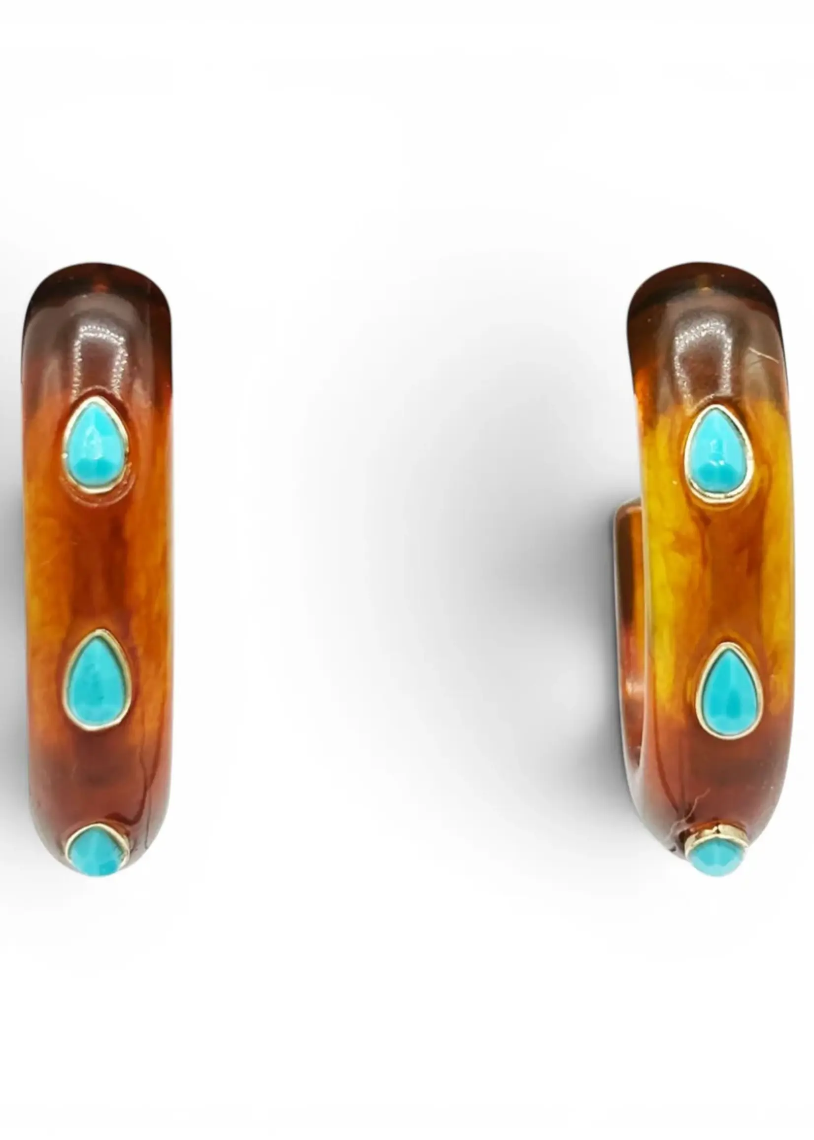 Michael Nash Jewelry Genevieve Studded Hoop