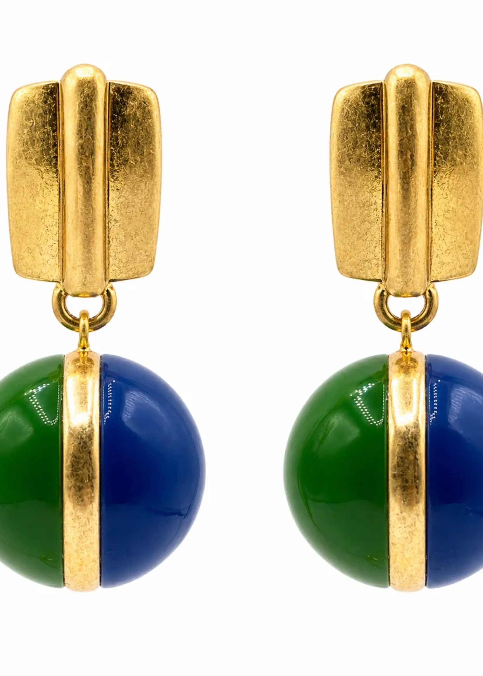 Michael Nash Jewelry Dina Two Tone Drop Earring