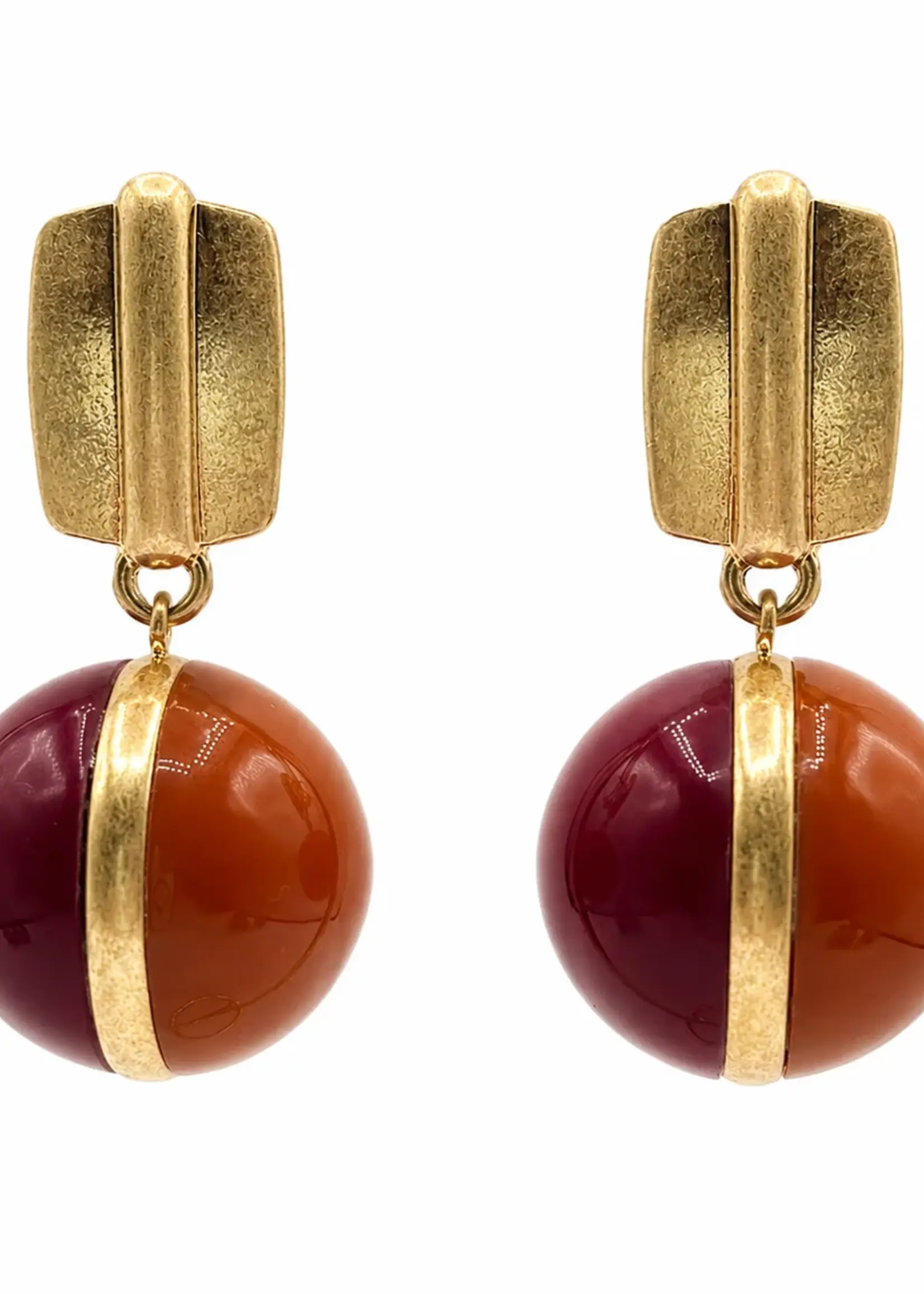 Michael Nash Jewelry Dina Two Tone Drop Earring