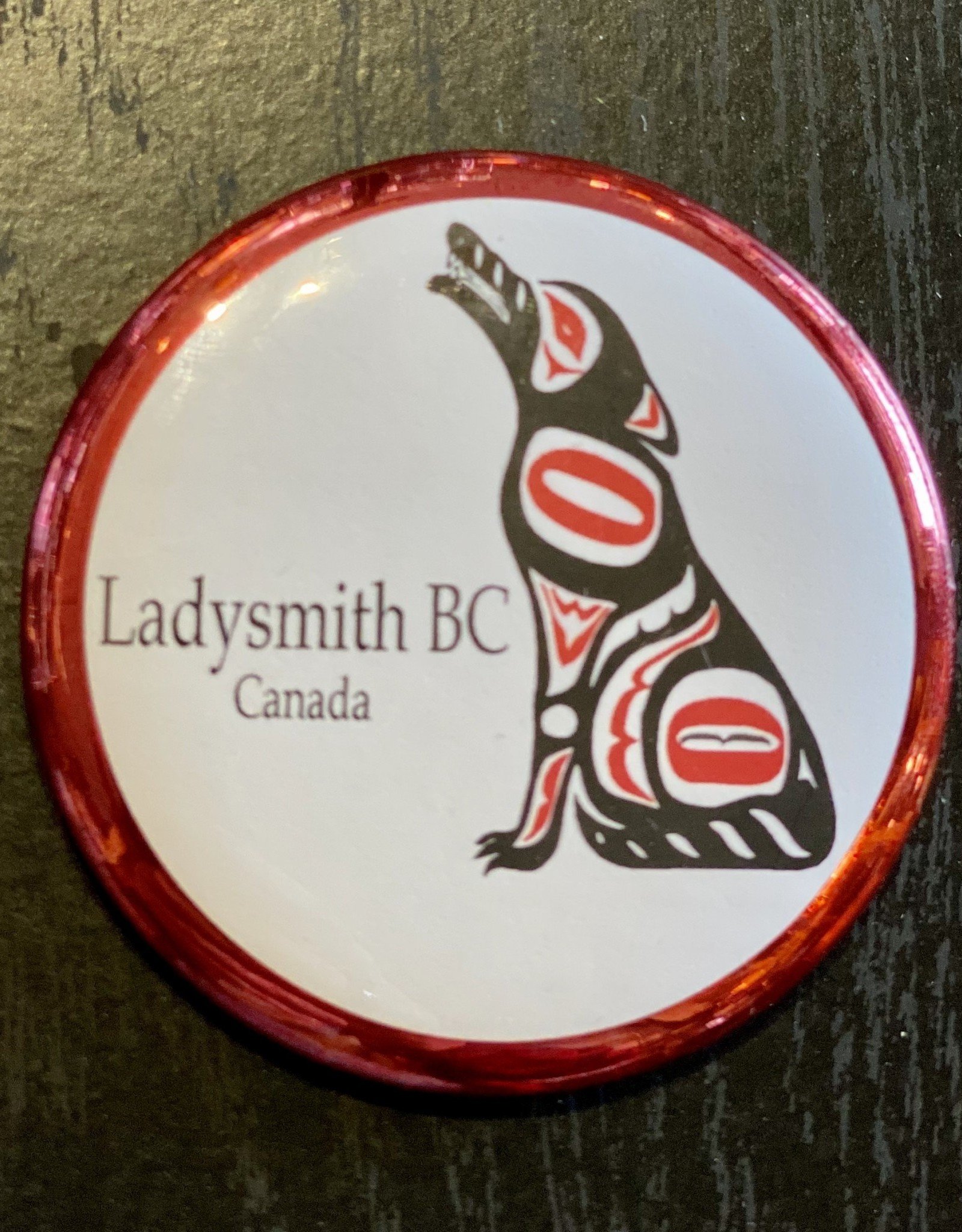 Ladysmith Wolf Magnet (Red)