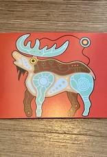 Purple Pigeon Treasures Post Card - Moose