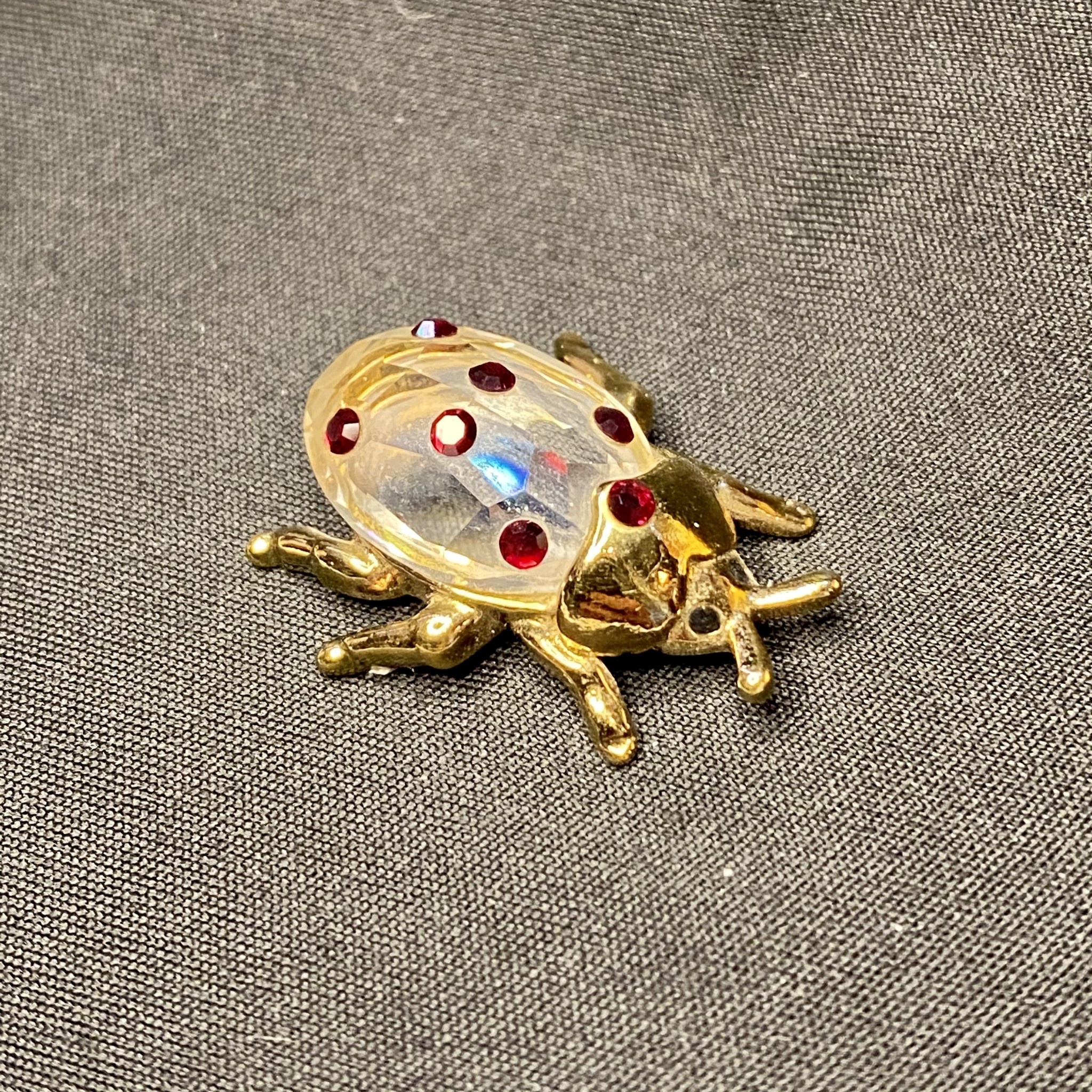 SWAROVSKI punched Ladybug Pin