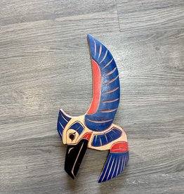 Aboriginal - Painted Hummingbird Carving