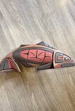 Aboriginal - Salmon Carving Abalone Eye