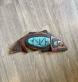 Aboriginal - Salmon Carving Abalone Eye