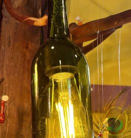 Purple Pigeon Treasures Upcycled Bottle Light Green (Bulb Sold Separately)