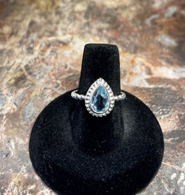 Jewelry - Blue Topaz Ring  .925   Size 7.5