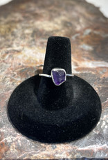 Jewelry - Rough Cut Amethyst Ring   .925 Sz 7.5