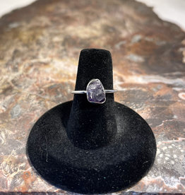 Jewelry - Rough Cut Amethyst Ring   .925 Sz 7