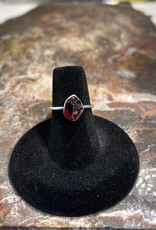 Jewelry - Rough Cut Red Almandine .925 Sz 6