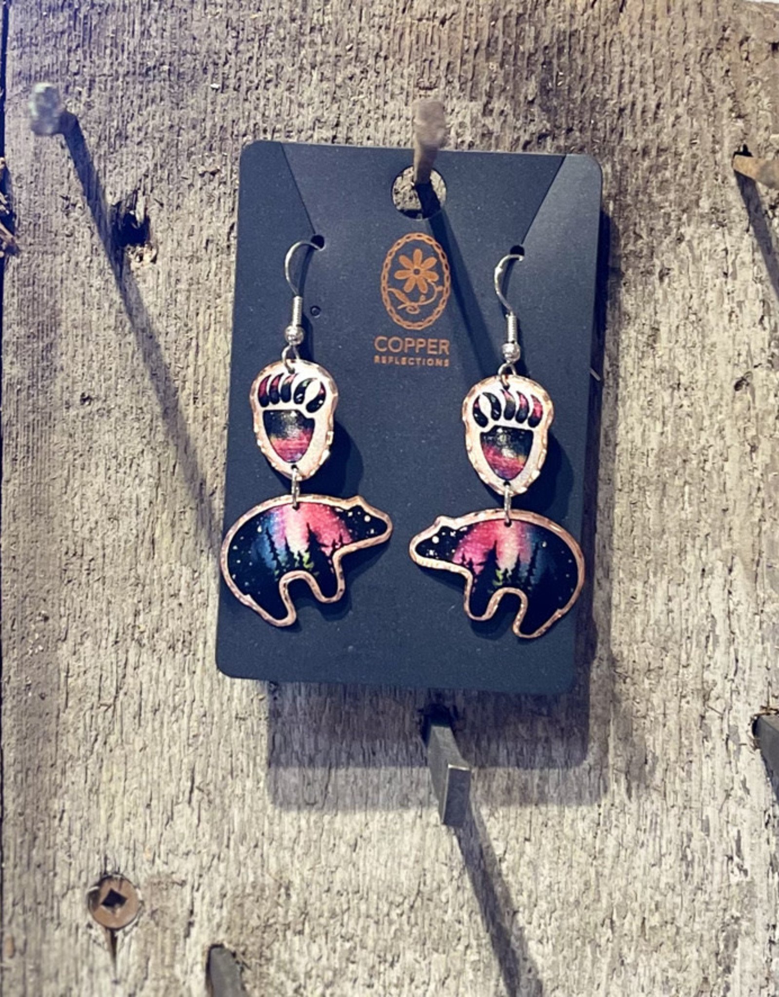 Aboriginal - Copper earrings - Bear