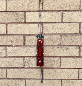 Purple Pigeon Treasures Hanging Red Bottle