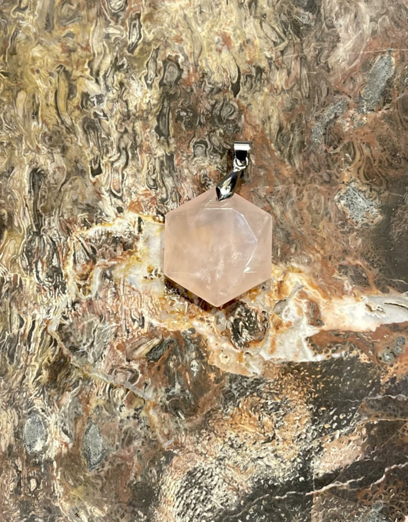 Crystals - Hexagon Stone Pendant