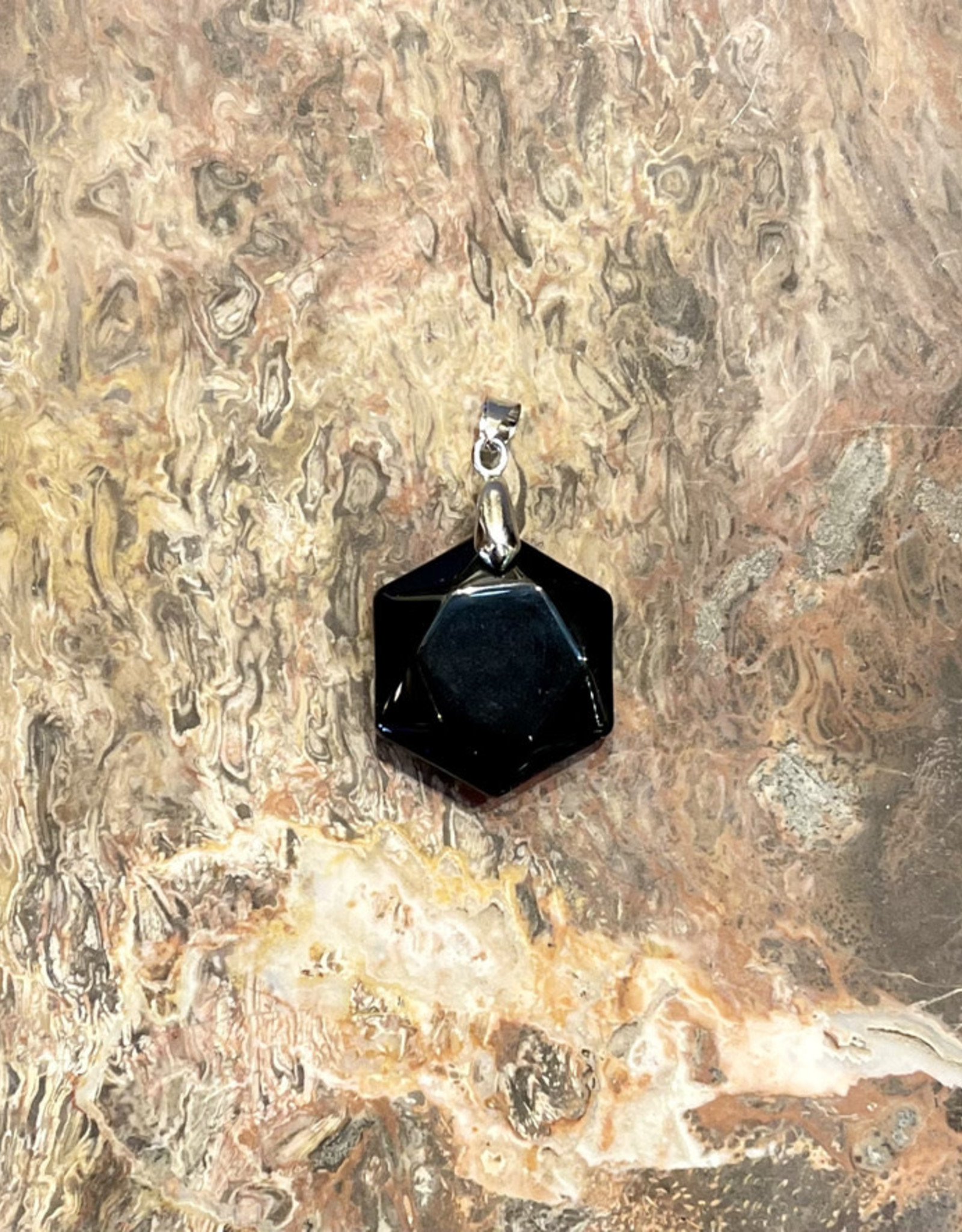 Crystals - Hexagon Stone Pendant