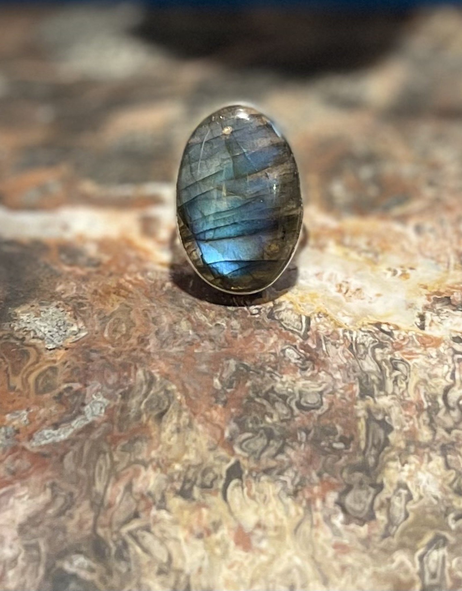 Jewelry - Labradorite Ring .925 Sz8.5