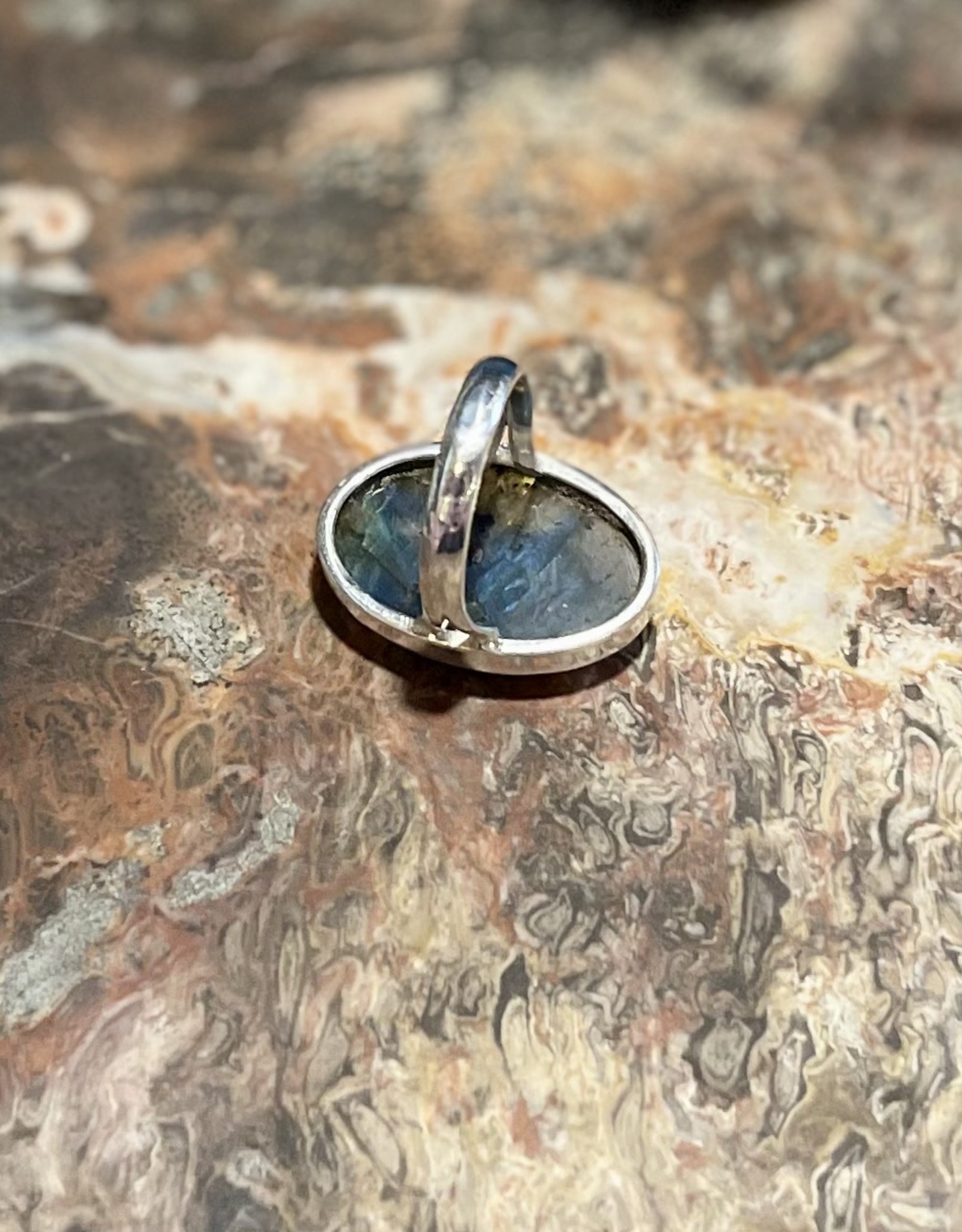 Jewelry - Labradorite Ring .925 Sz8.5