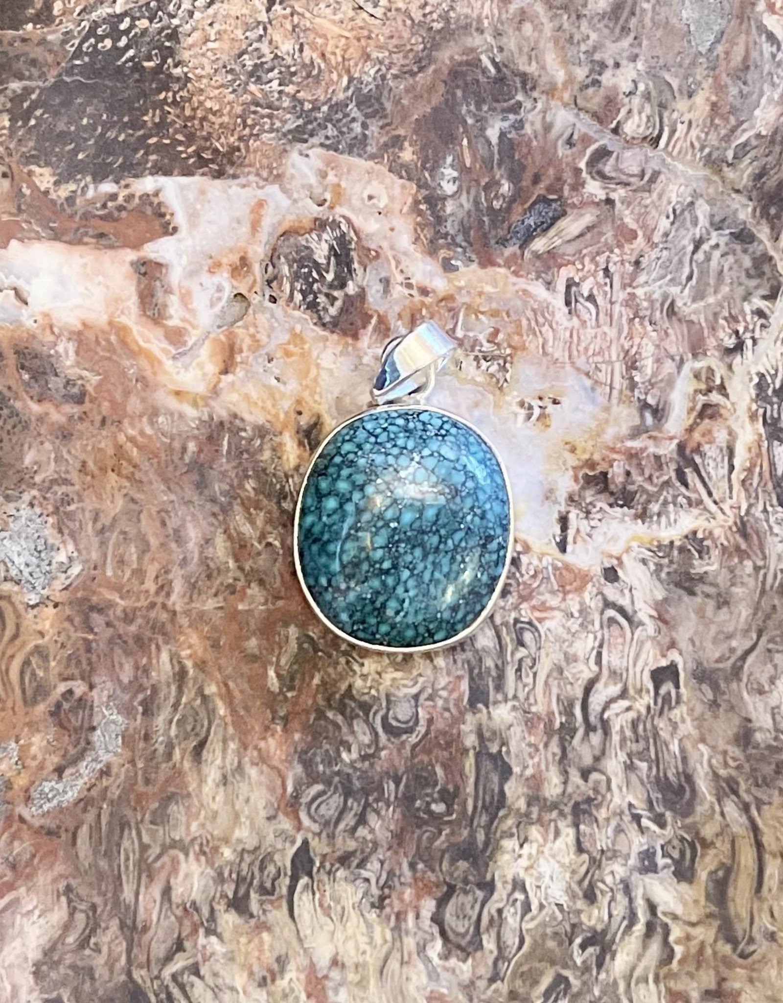 Jewelry - Turquoise Stone Pendant .925