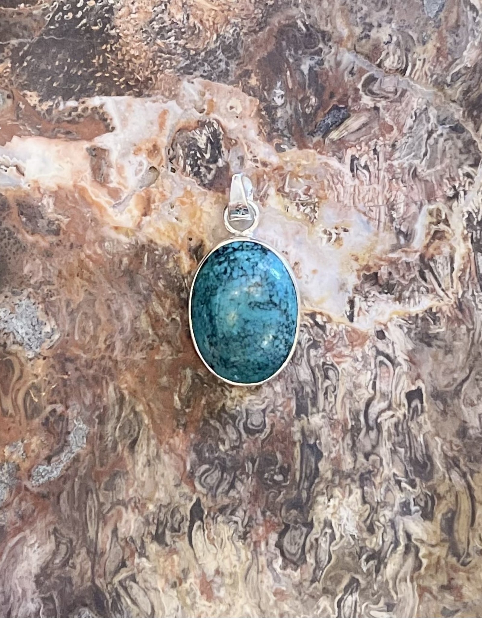 Jewelry - Turquoise Stone Pendant .925