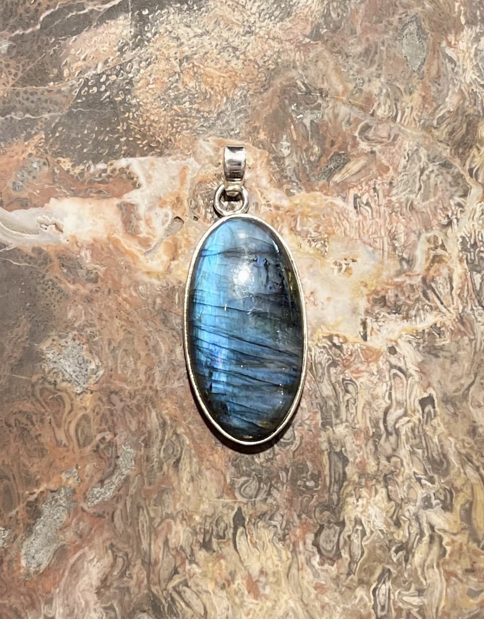 Jewelry - Labradorite Stone Pendant .925