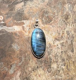 Jewelry - Labradorite Stone Pendant .925