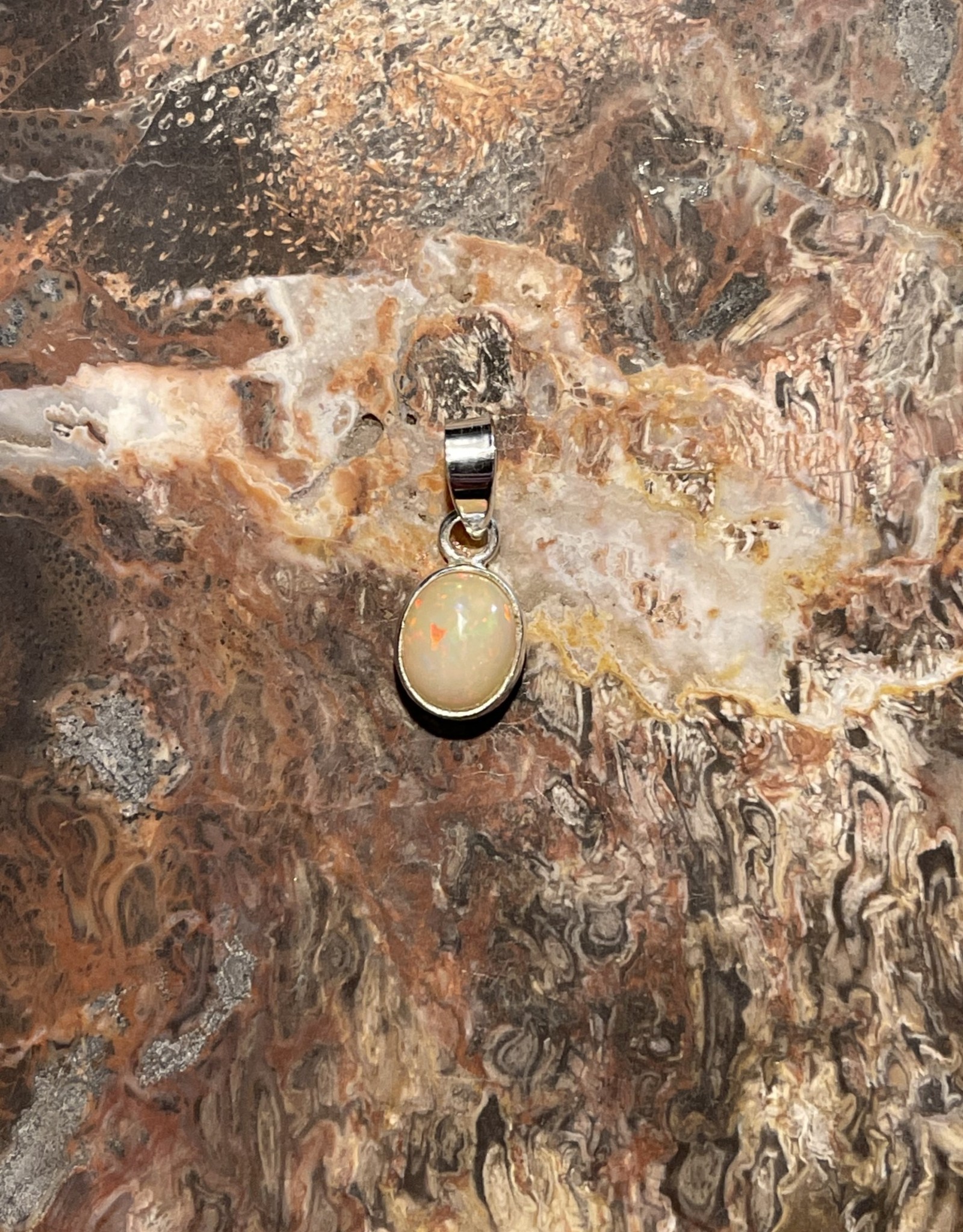 Jewelry - Opal Stone Pendant  .925