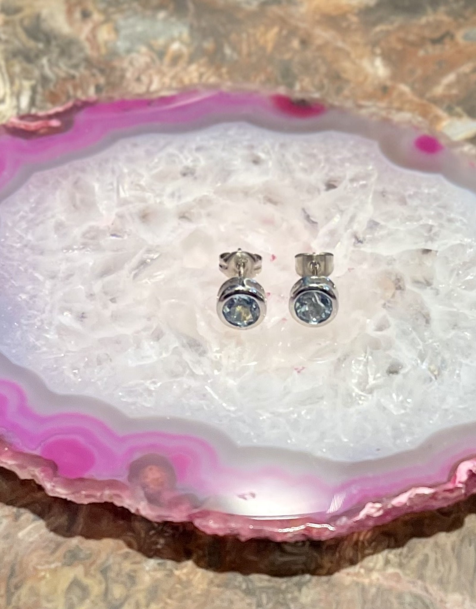 Jewelry - Blue Topaz Earrings .925