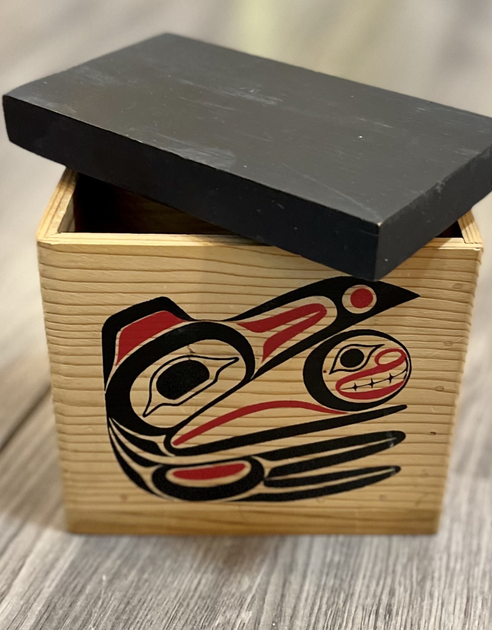 Aboriginal - Aboriginal decorated wooden box