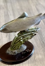 Purple Pigeon Treasures Limited Edition Trout or Steelhead Fish Carving by Toem Lim