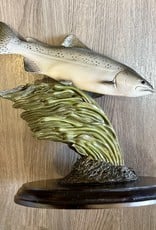 Purple Pigeon Treasures Limited Edition Trout or Steelhead Fish Carving by Toem Lim