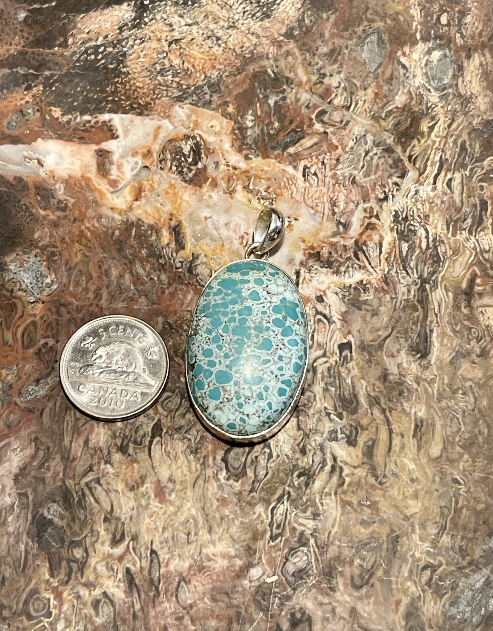 Jewelry - Turquoise Stone Pendant .925