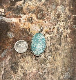 Jewelry - Turquoise Stone Pendant .925