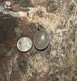 Jewelry - Rose Quartz Ston Pendant .925