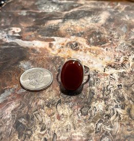 Jewelry - Carnelian Stone Ring .925 Sz9