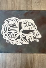 Aboriginal - Owl & Mouse Aboriginal Canvas Painting (12”x16”)