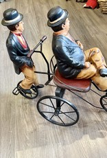 Purple Pigeon Treasures Laurel and Hardy on a Bike - Excellent condition