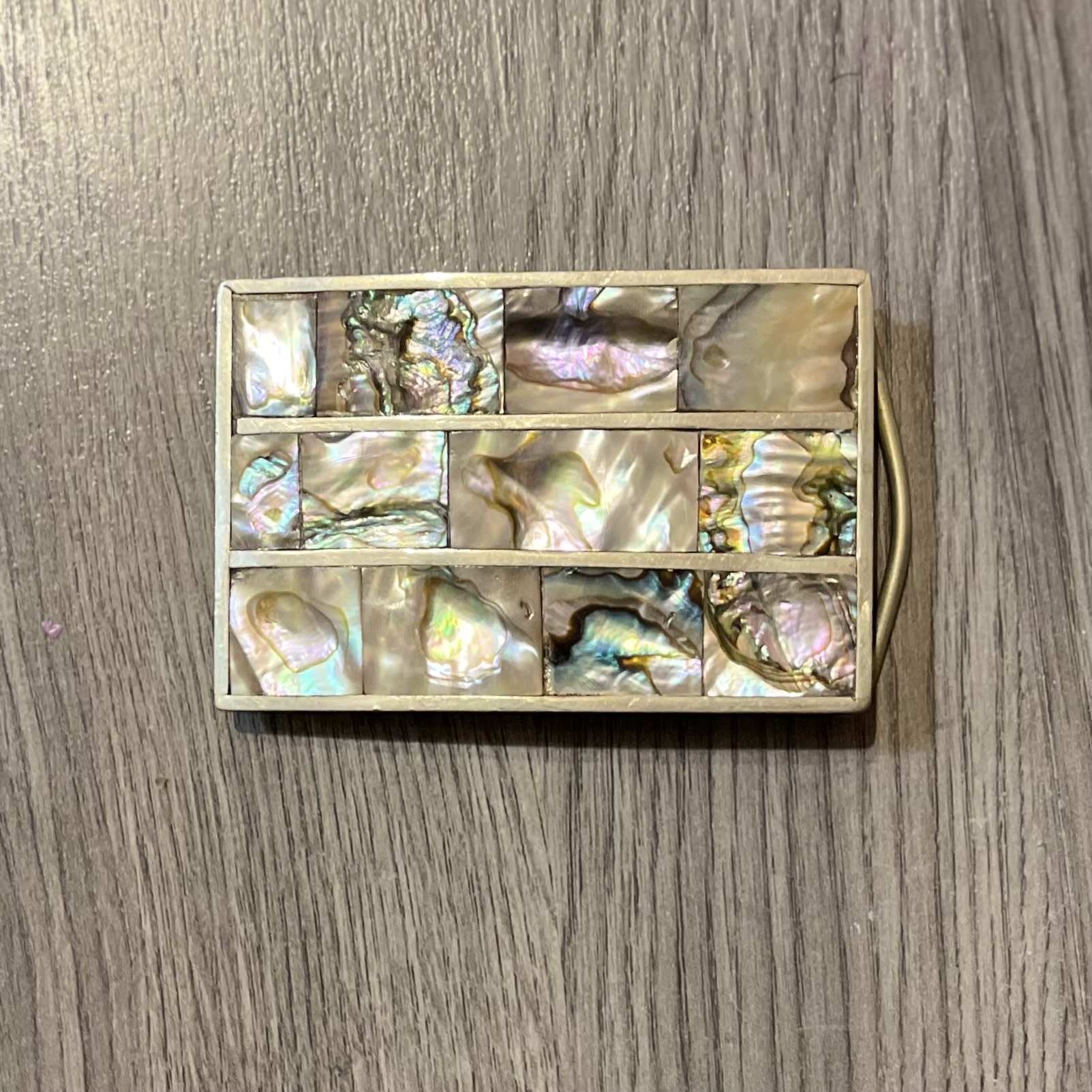 Clothing Abalone Belt Buckle .925 Purple Pigeon Treasures