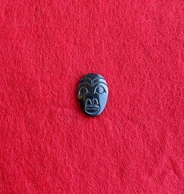 Aboriginal - Argillite Plaque Carving Human Mask- By Denny Dixon