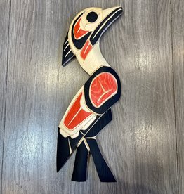 Aboriginal - Aboriginal Heron Carving by Leo Mitchell