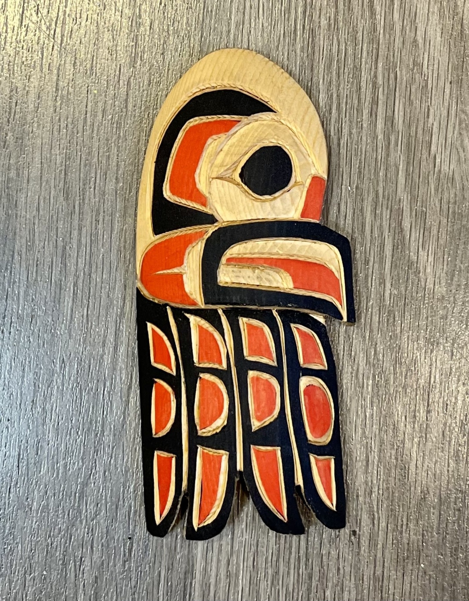 Aboriginal - Aboriginal Eagle Carving by Leo Mitchell