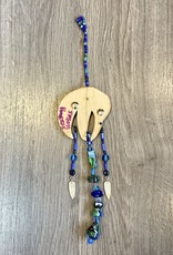 Aboriginal - Aboriginal Hummingbird With Glass Beads - Blue By Jason Harris