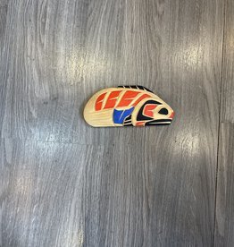 Aboriginal - Aboriginal Salmon Carving by Leo Mitchell