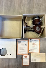 Purple Pigeon Treasures Ted WIlliams Fishing Reel Model #535414980 1960’s with Original Box and Documents