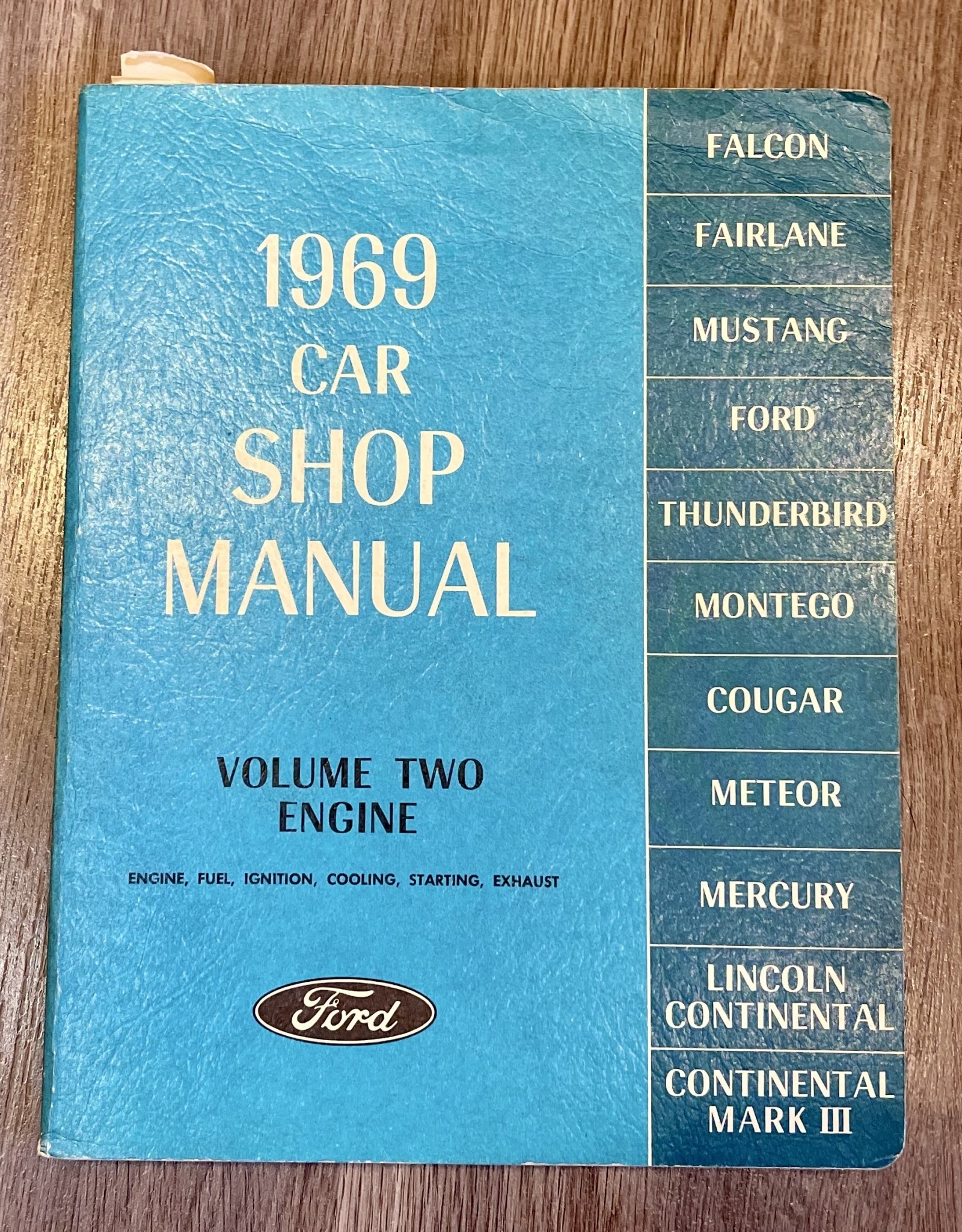 Purple Pigeon Treasures 1969 Car Shop Manual Ford 5 Volumes with original shipping box