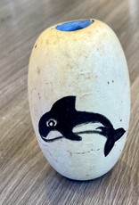Purple Pigeon Treasures Hand Painted Fishing Float - Killer whale/Orca
